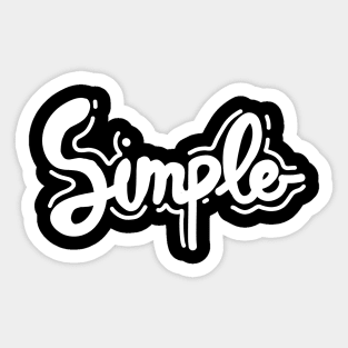 Hand Lettering - Simple Sticker